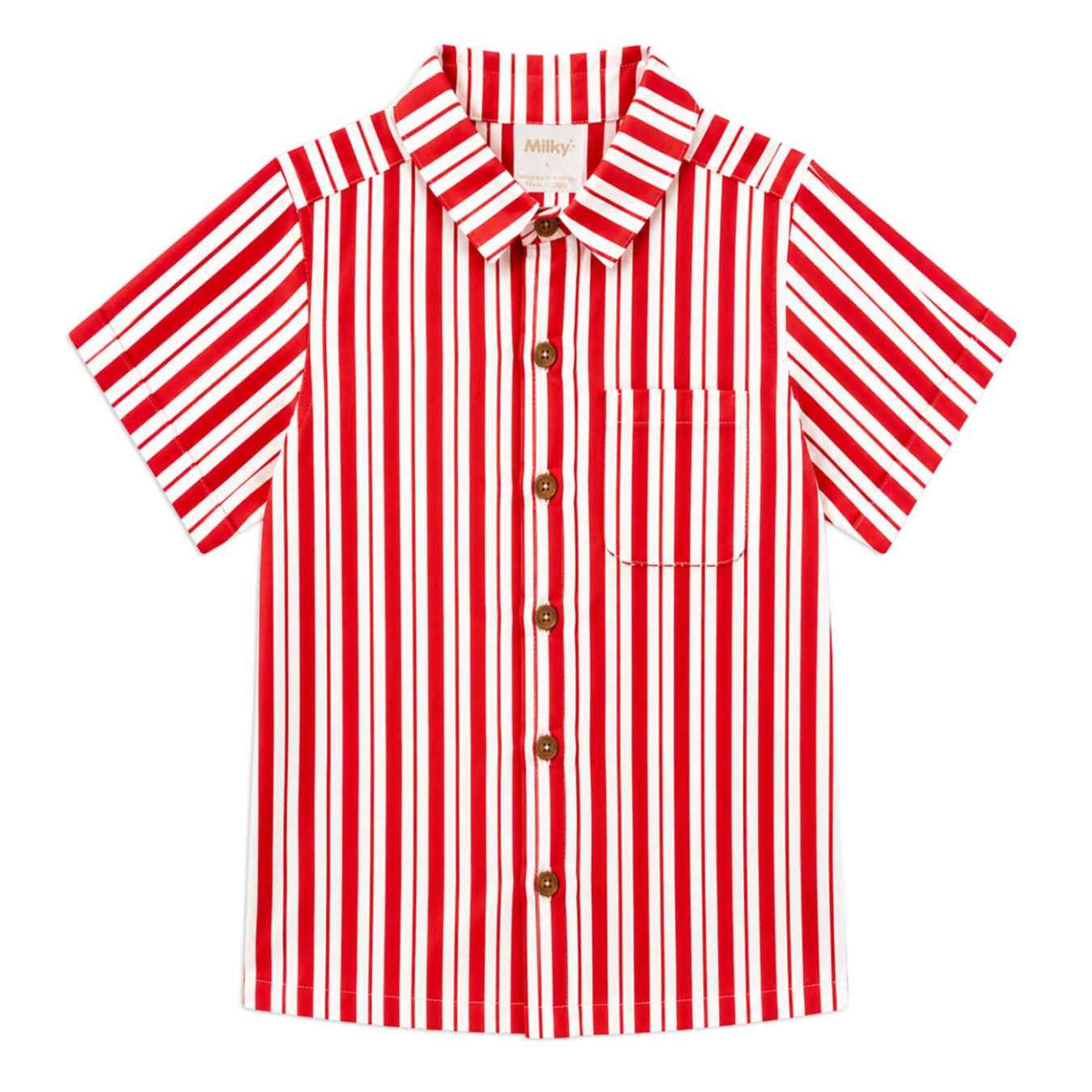 Milky Stripe Shirt 2-7Y